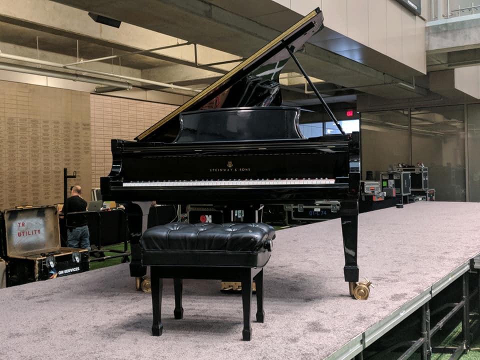 we can set your piano onstage