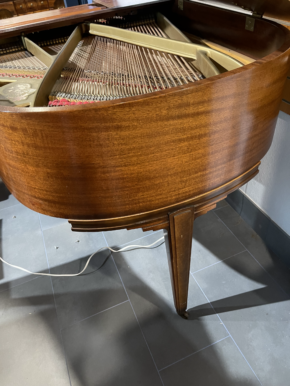 end of the piano